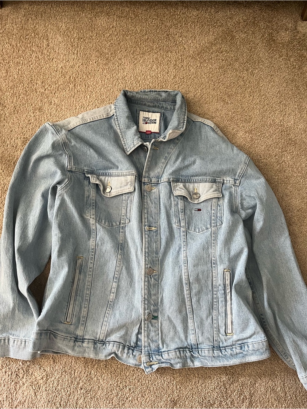 Tommy Hilfiger Light Blue Denim Jacket - Men's Classic Trucker